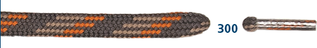 Barth sznurowadła Bergsport półokrągłe pomarańczowe/beżowe/szare 180cm